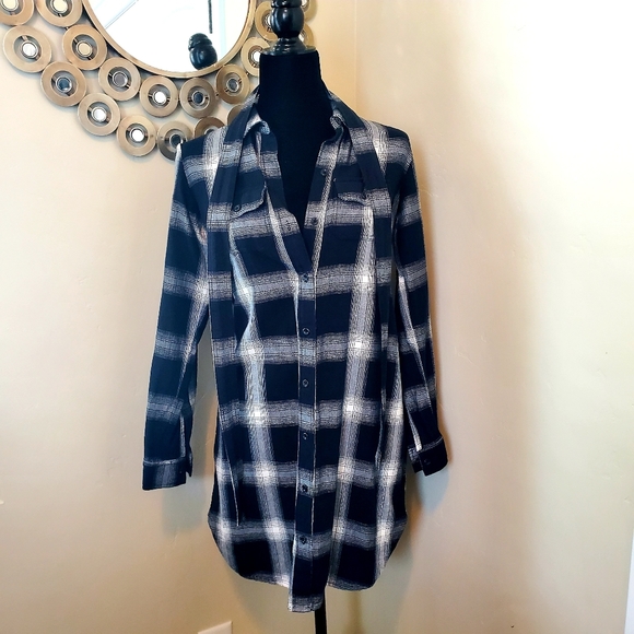 Universal Threads Plaid Shirt-dress, XS - Picture 5 of 7